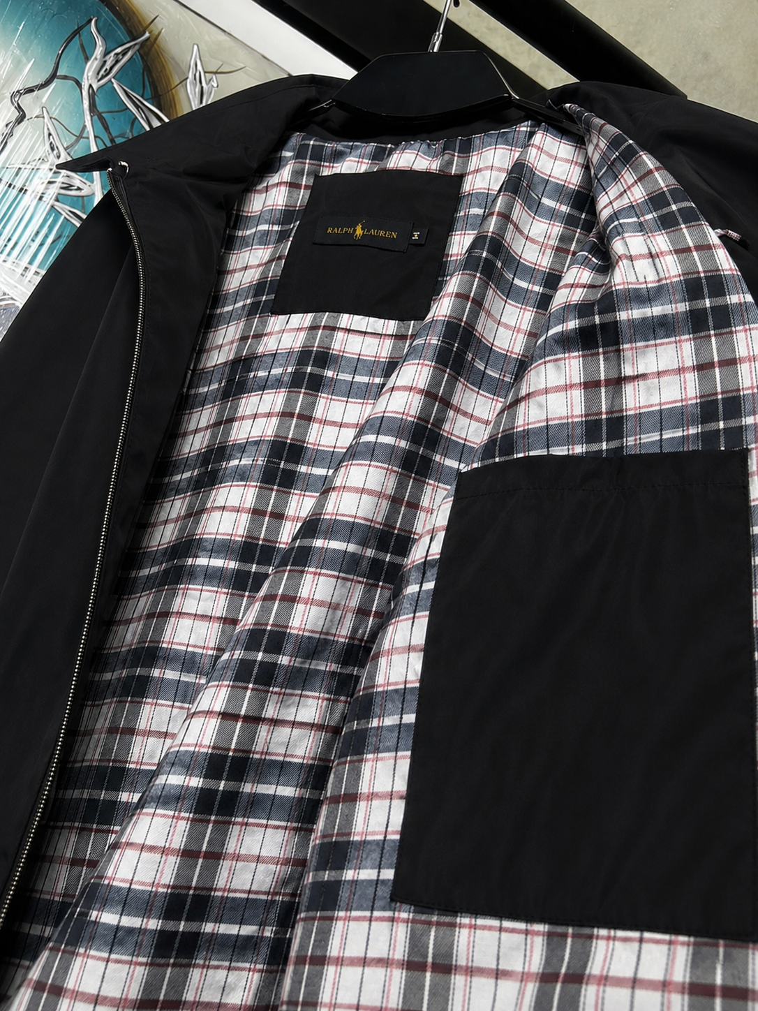 Casaca RL Hombre Impermeable Importado Negro