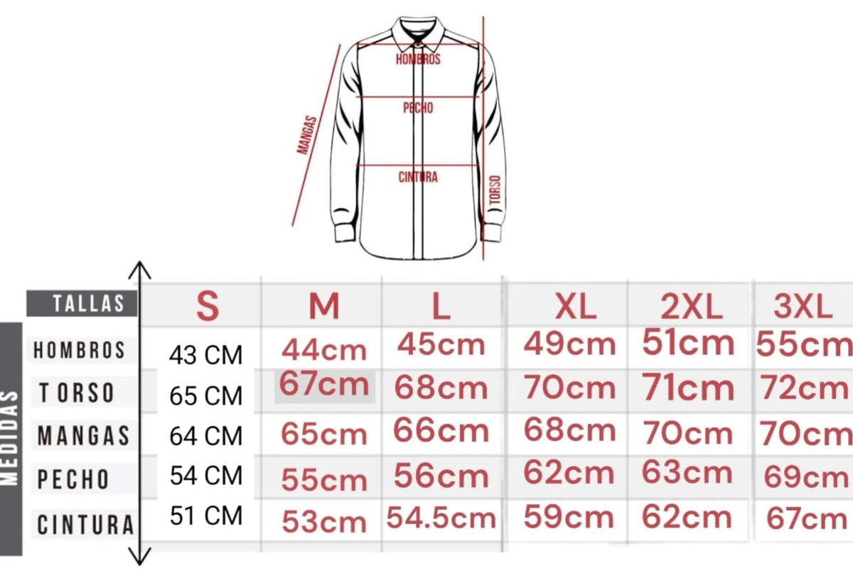 Camisa TH Hombre Manga Larga