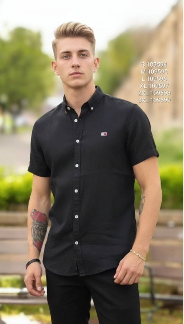 Camisa TH Hombre Manga Corta