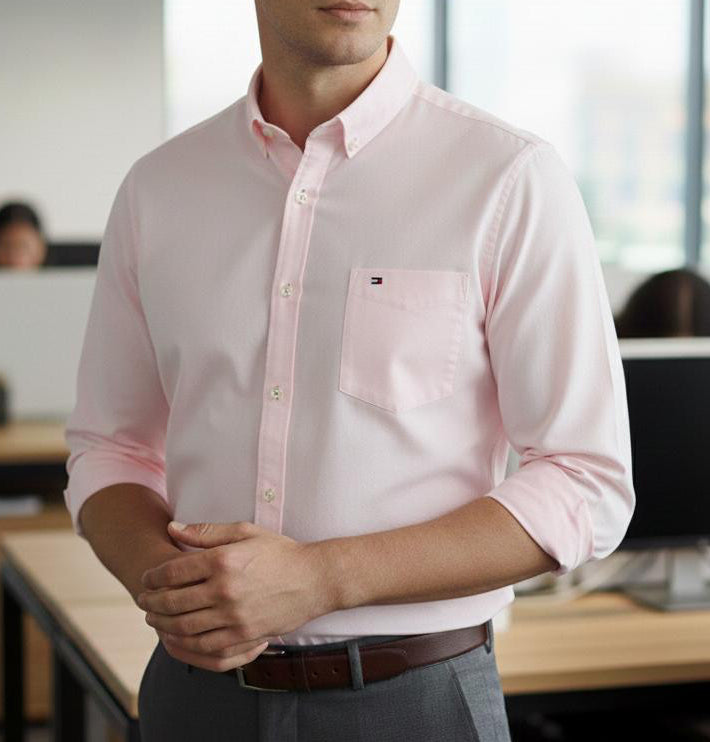 Camisa TH Hombre Manga Larga