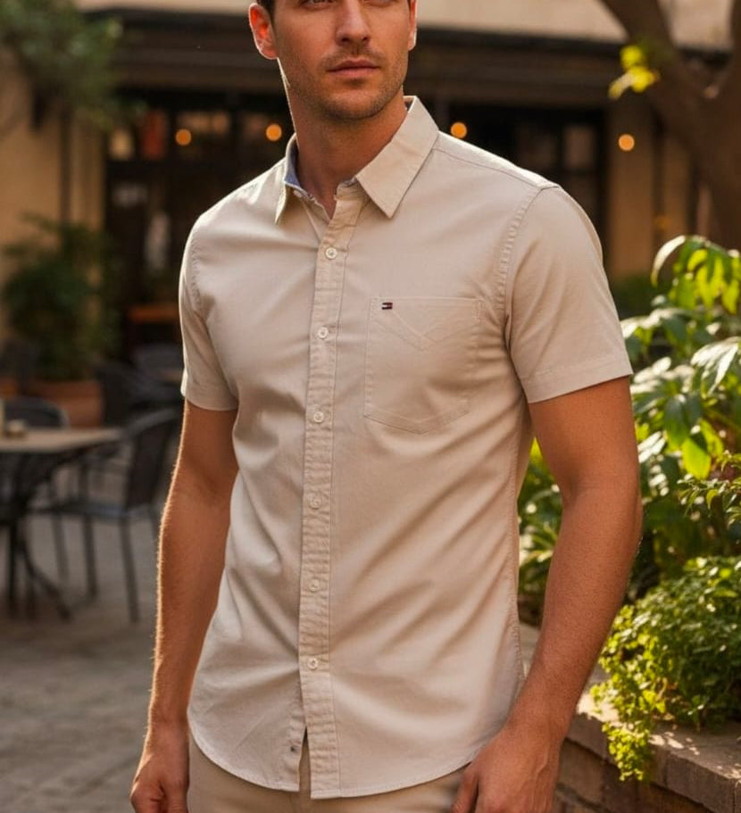 Camisa TH Hombre Manga Corta