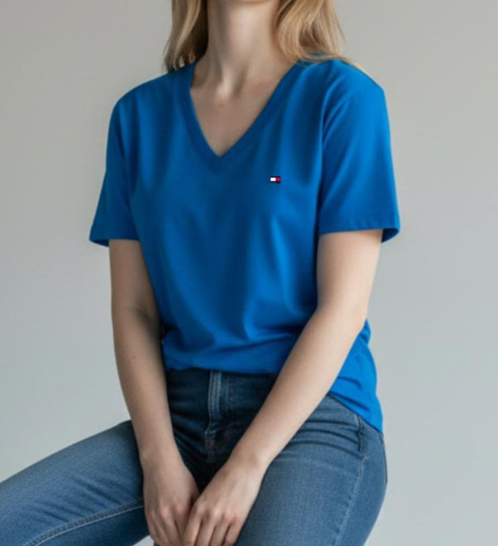 Polo TH Mujer Cuello V