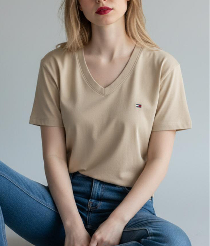 Polo TH Mujer Cuello V