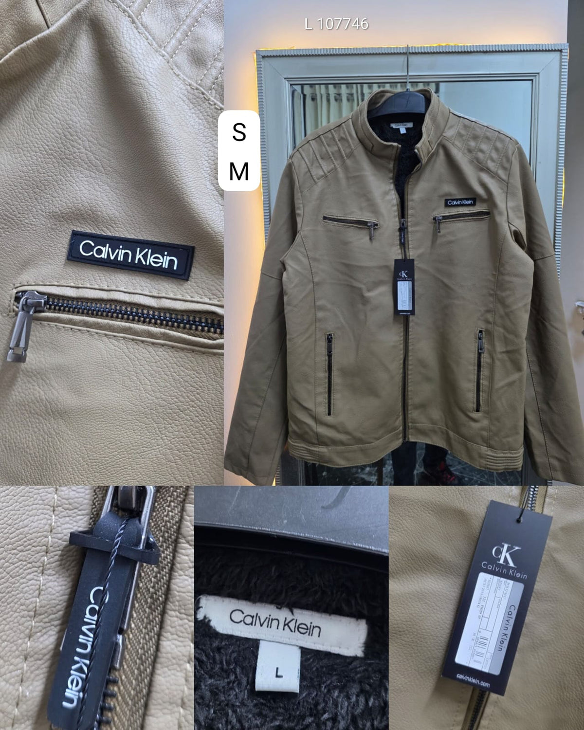 Casaca CK Hombre Cuerina