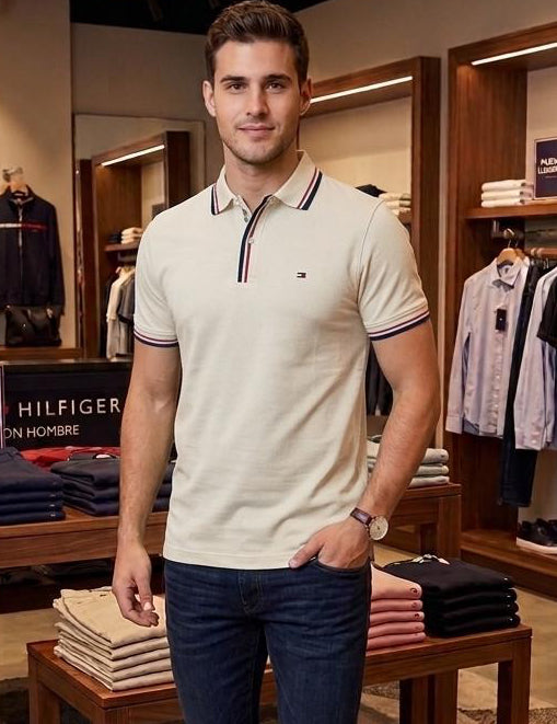 Camisero TH Hombre Algodón Piqué