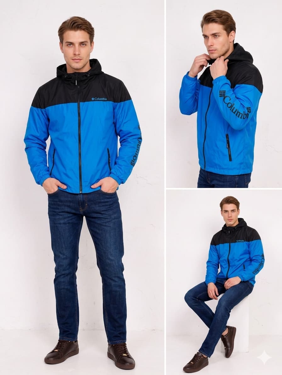 Cortaviento COL Hombre con Capucha Impermeable