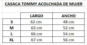 Casaca TH Mujer Acolchada Impermeable