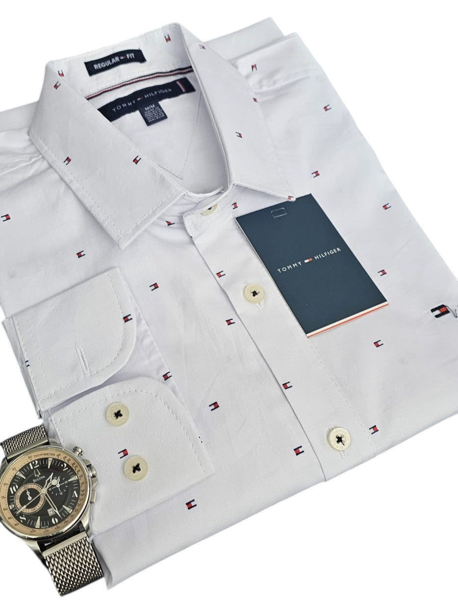 Camisa TH Hombre Manga Larga