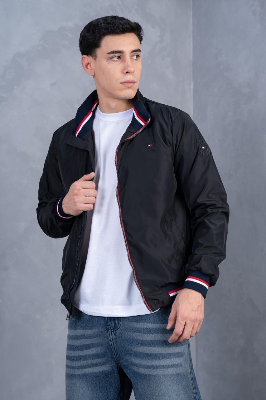 Casaca TH Hombre Acolchada Impermeable Negro