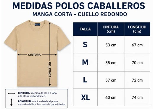 Polo TH Hombre Cuello Redondo Blanco