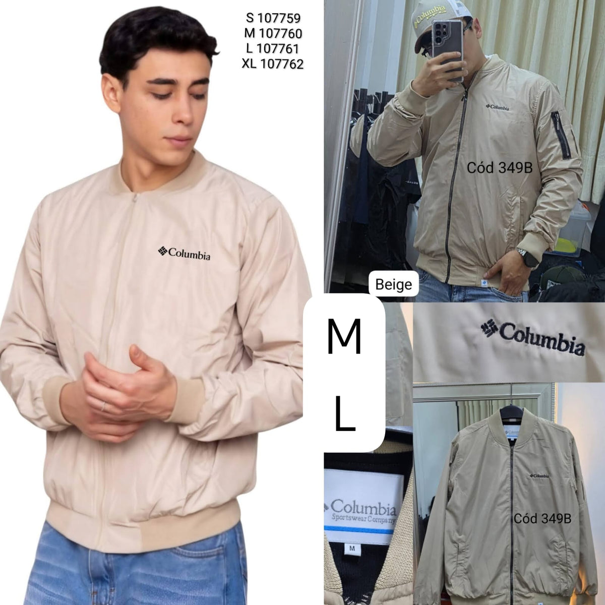 Cortaviento COL Hombre con Capucha Impermeable