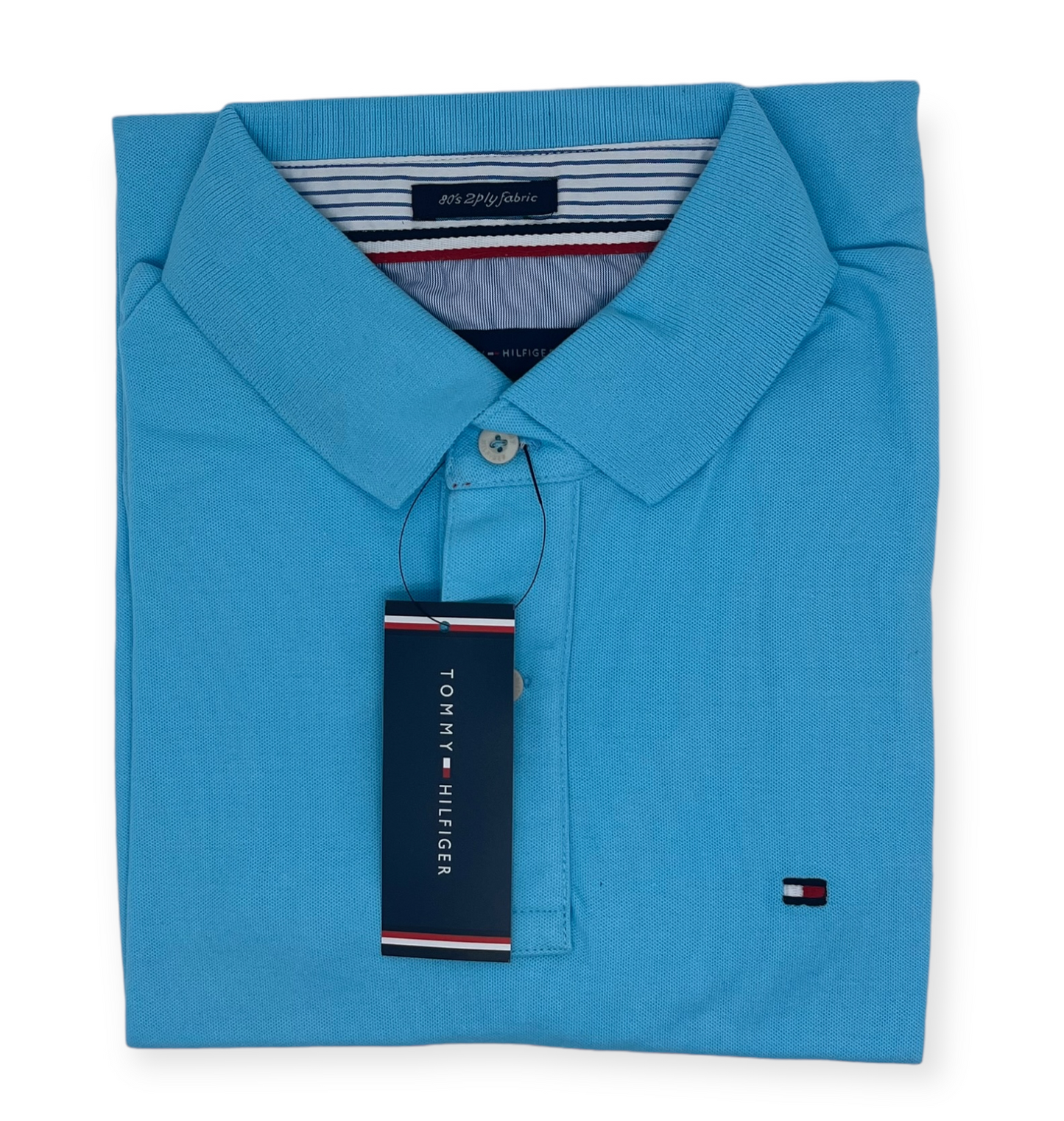 Camisero Tommy H celeste agua