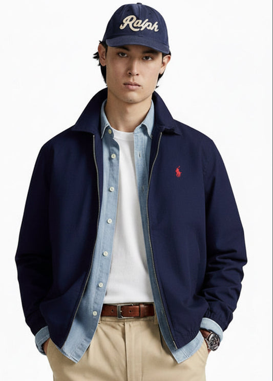 Casaca RL Hombre Impermeable Importado Azul