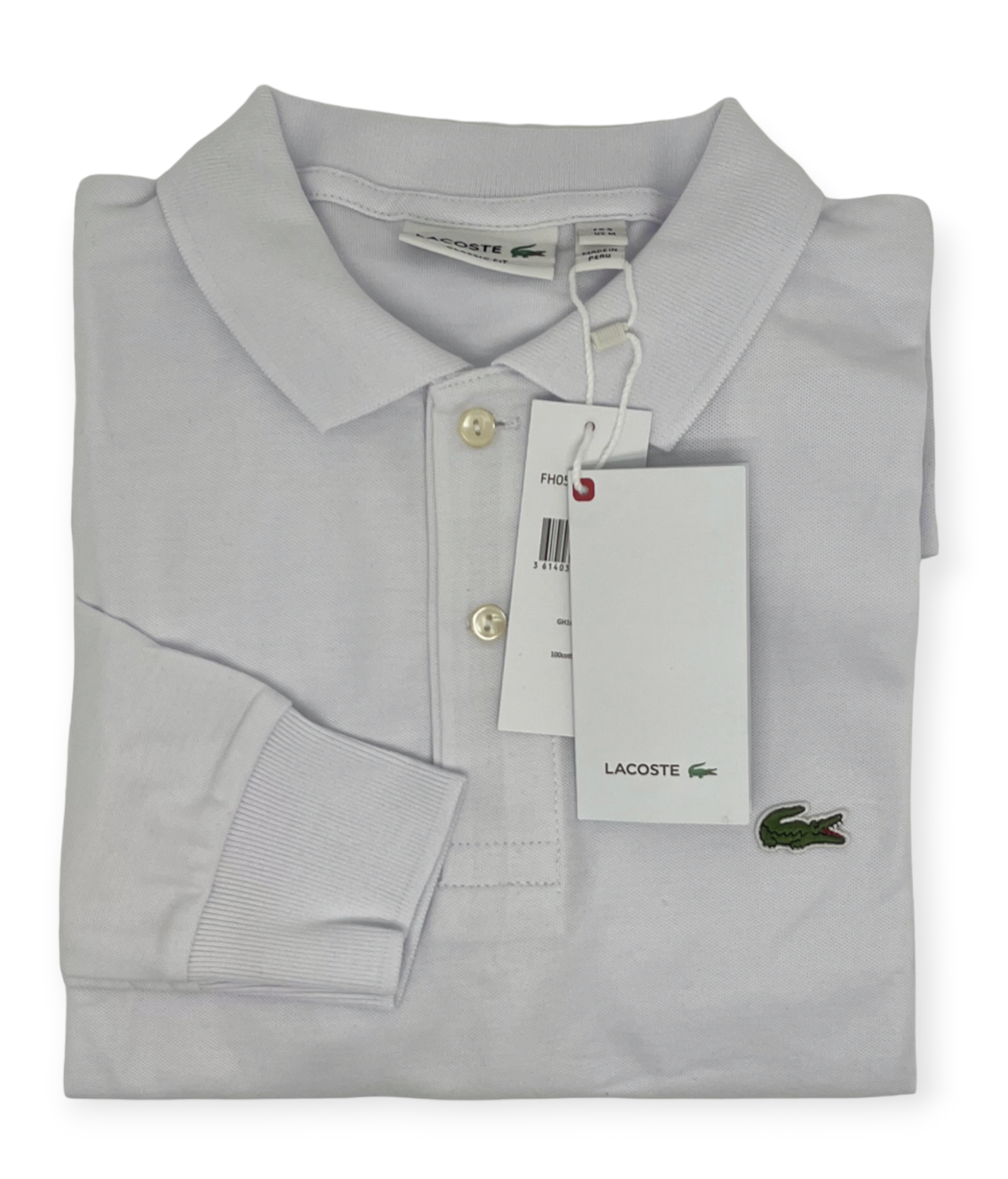 Polo Camisero manga larga LCST blanco