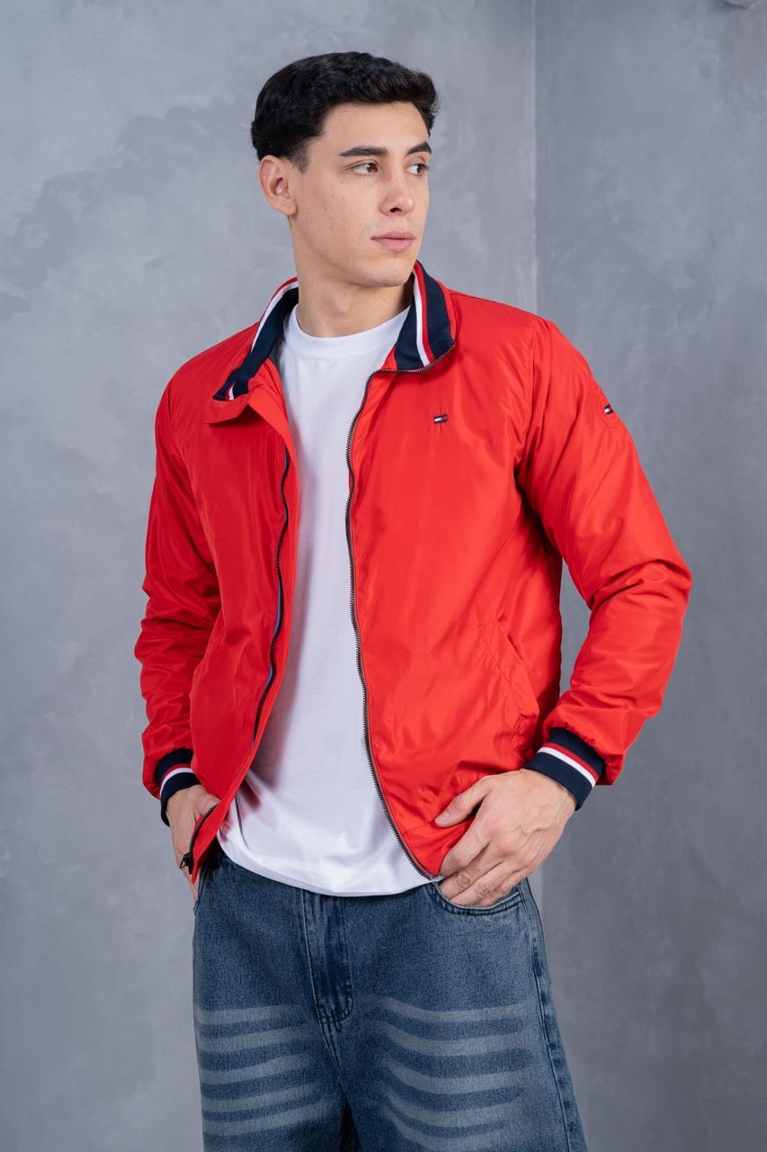 Casaca TH Hombre Acolchada Impermeable Rojo