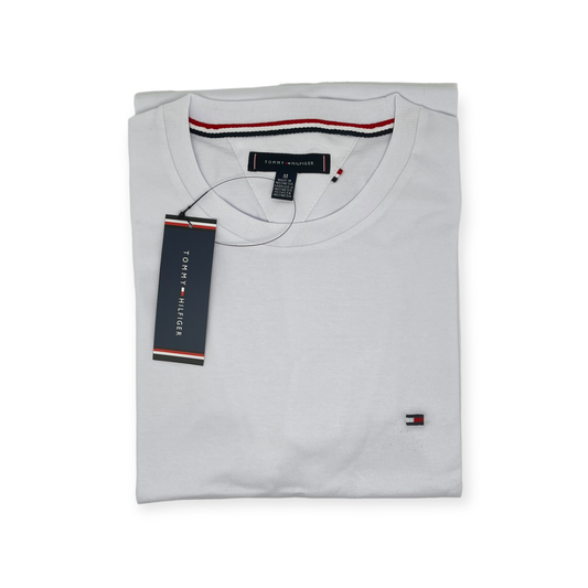 Polo cuello redondo TH BLANCO