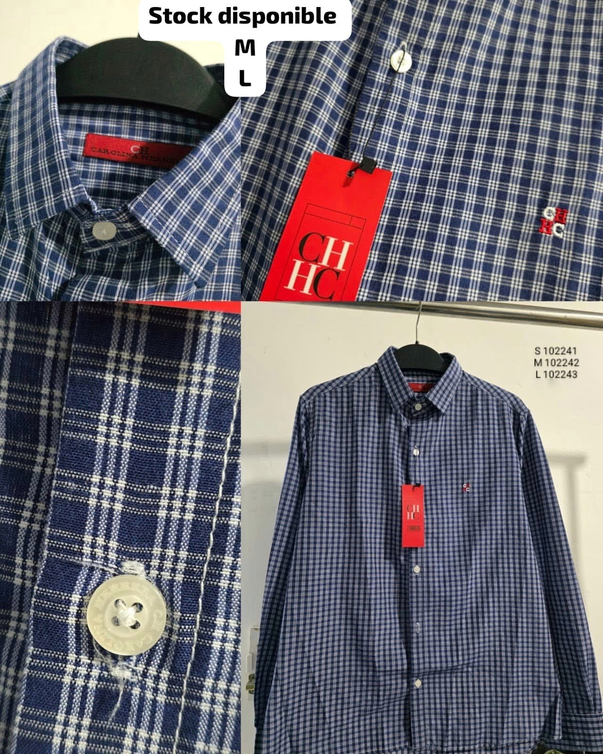 Camisa CH Hombre Manga Larga