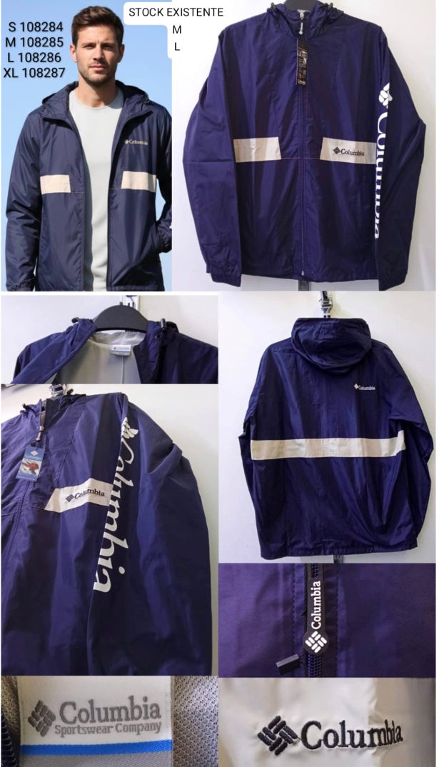 Cortaviento COL Hombre Impermeable con Capucha