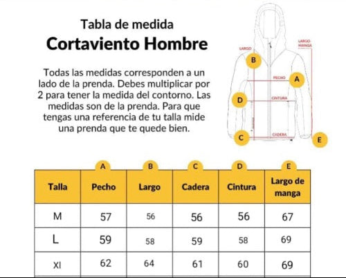 Cortaviento COL Hombre Impermeable con Capucha