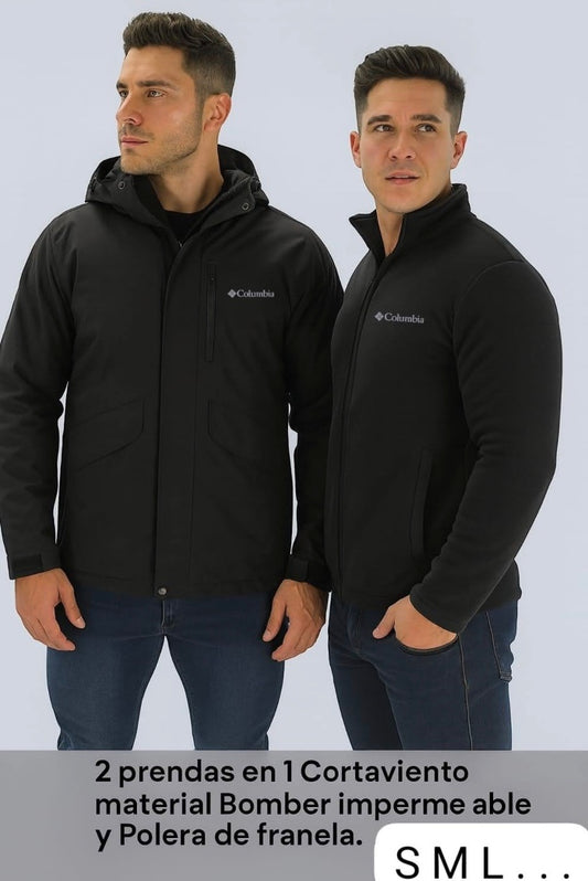Casaca Hombre Reversible 2 en 1 (Abrigo con Micropolar)