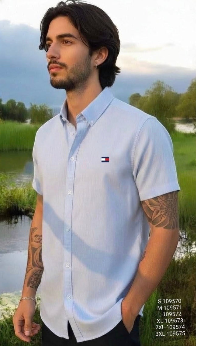 Camisa TH Hombre Manga Corta