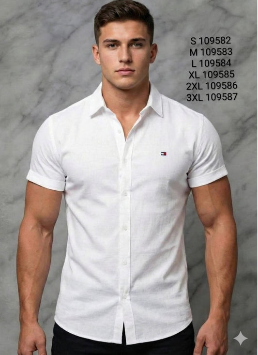 Camisa TH Hombre Manga Corta