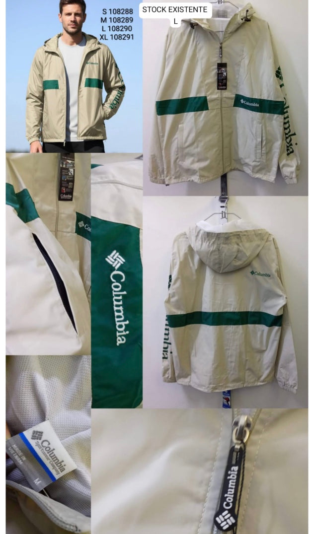 Cortaviento COL Hombre Impermeable con Capucha