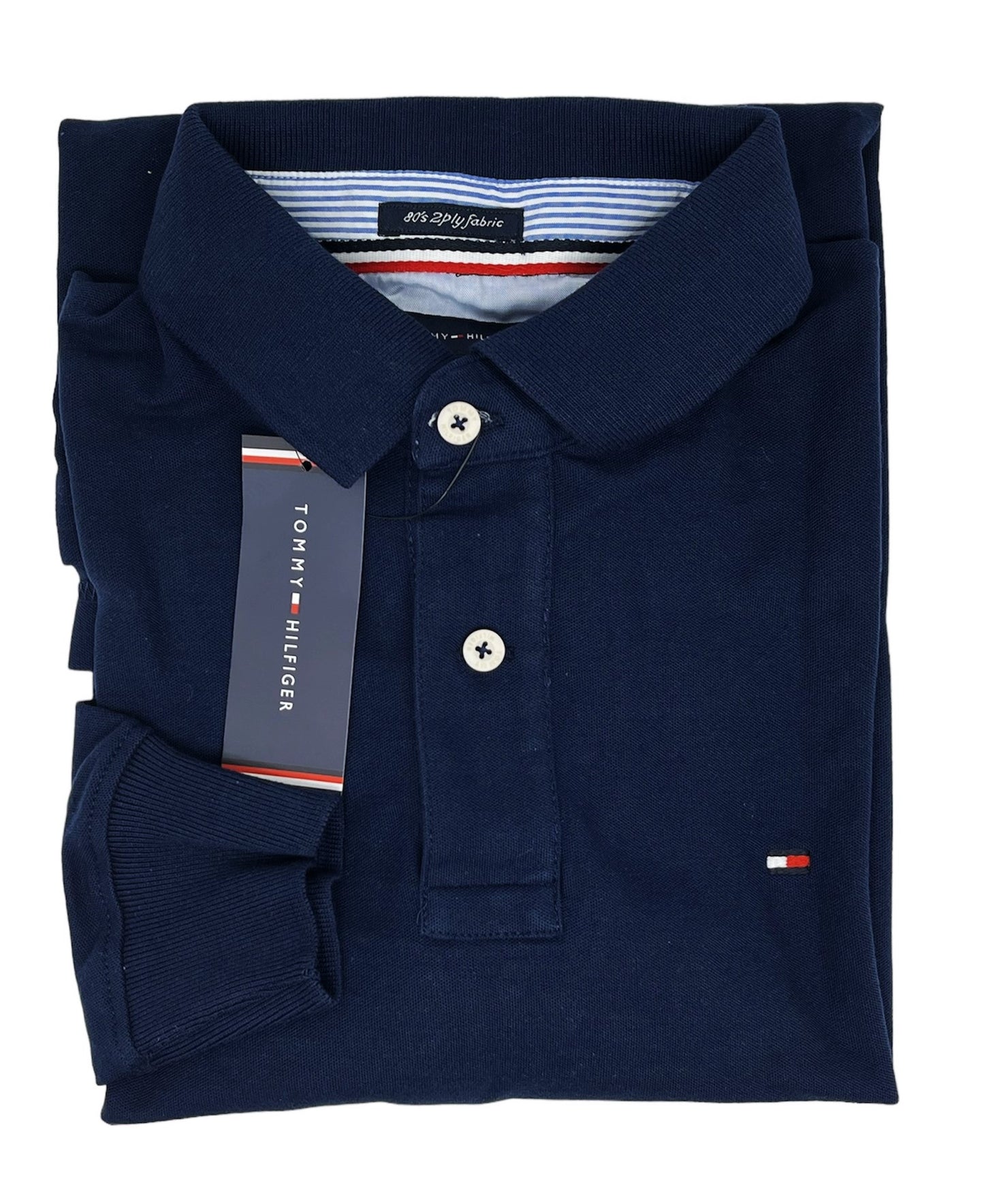 Polo Camisero manga larga TH azul