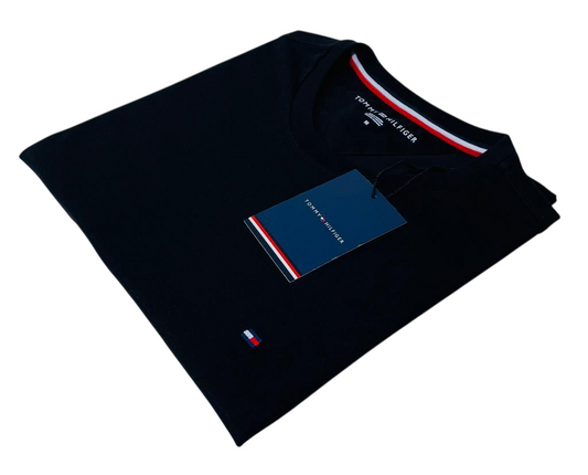 Polo TH Hombre Cuello Redondo Azul Marino