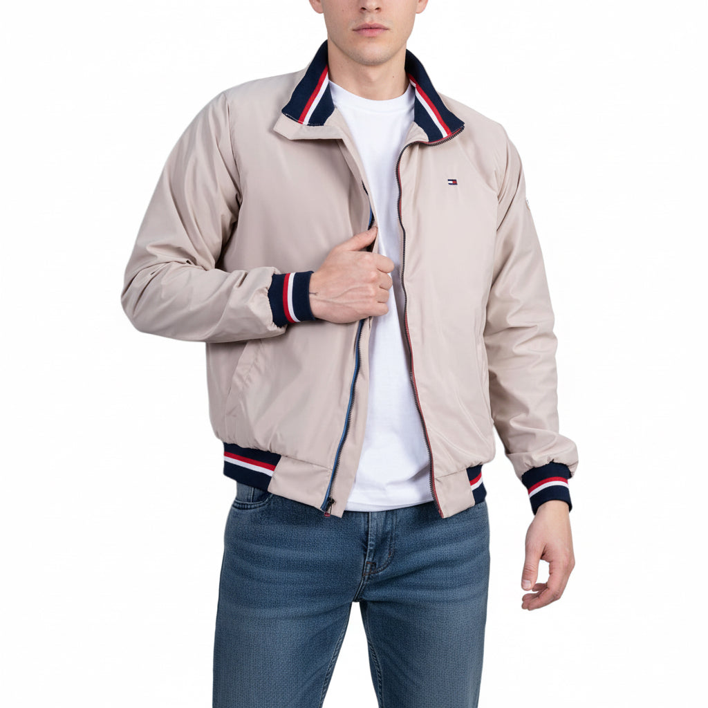 Casaca TH Hombre Acolchada Impermeable Beige