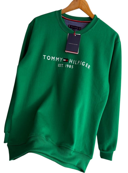 Polera TH Hombre Cuello Redondo Verde Perico