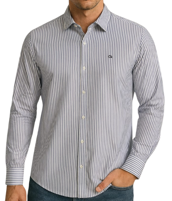 Camisa CK Hombre Algodón Pima