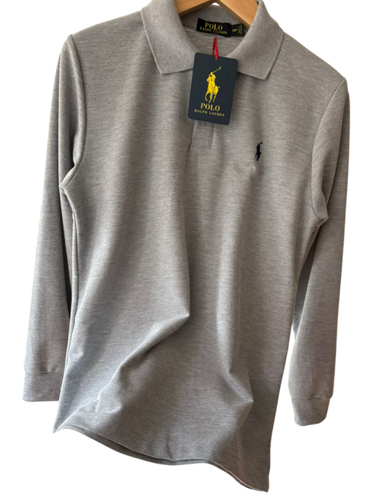 Camisero RL Hombre Manga Larga Gris