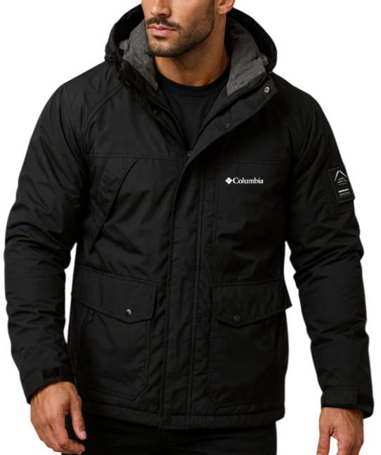 Casaca COL Hombre Impermeable Material Drill Negro