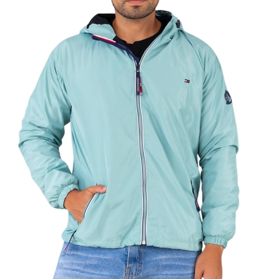 Cortaviento TH Hombre con Capucha Impermeable