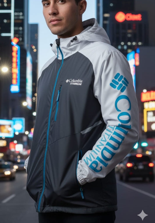 Cortaviento COL Hombre Impermeable con Capucha