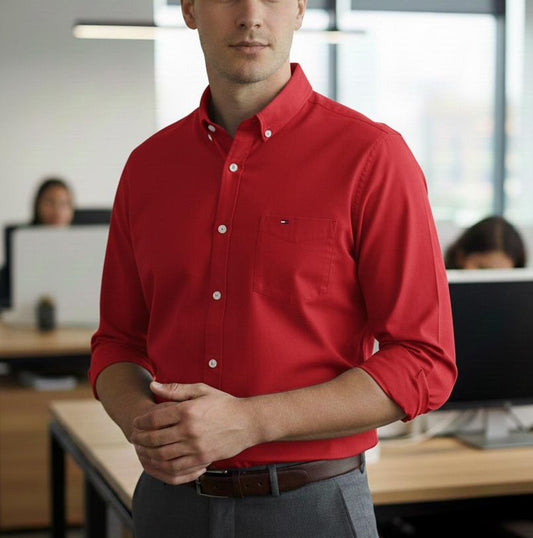 Camisa TH Hombre Manga Larga