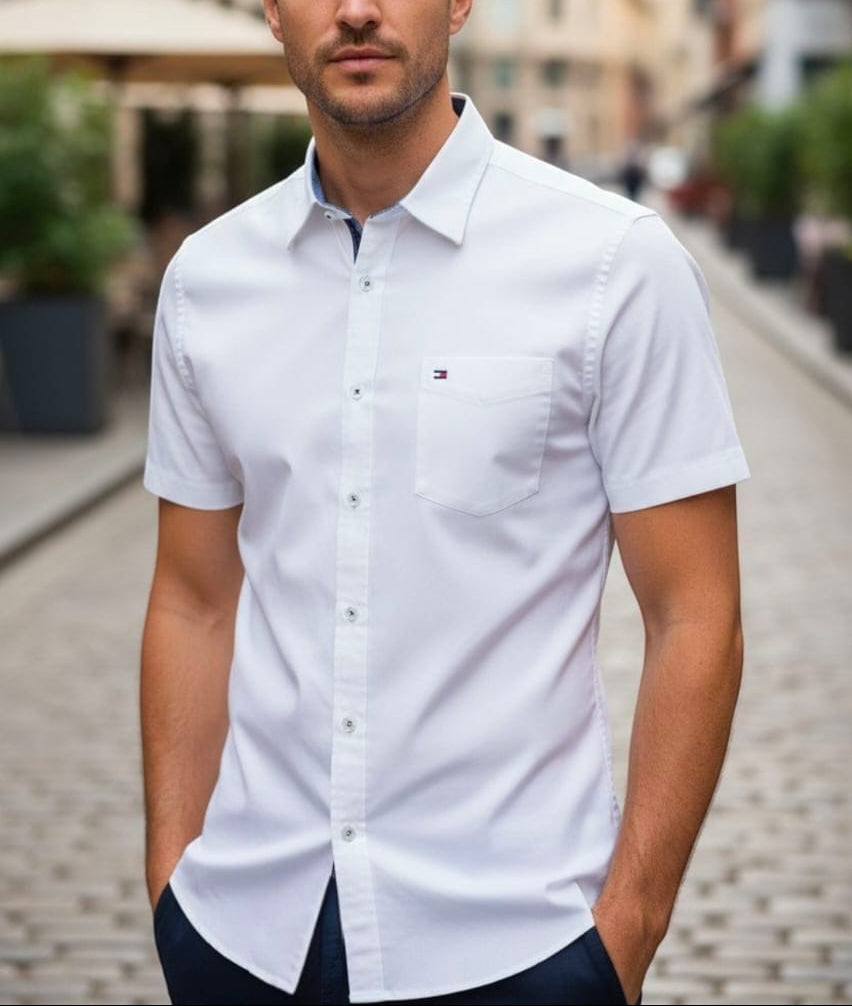 Camisa TH Hombre Manga Corta