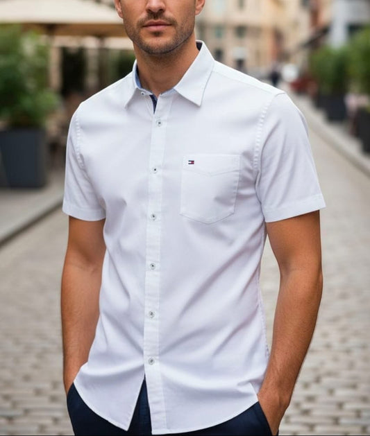 Camisa TH Hombre Manga Corta