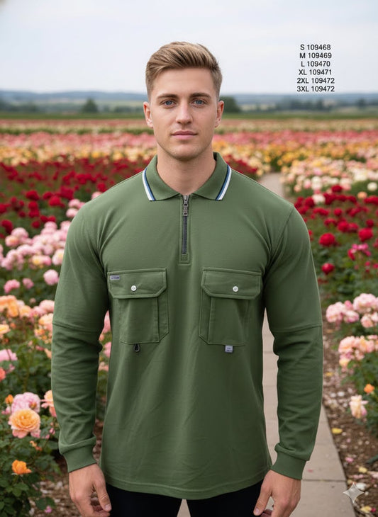 Camisero COL Hombre Manga Larga