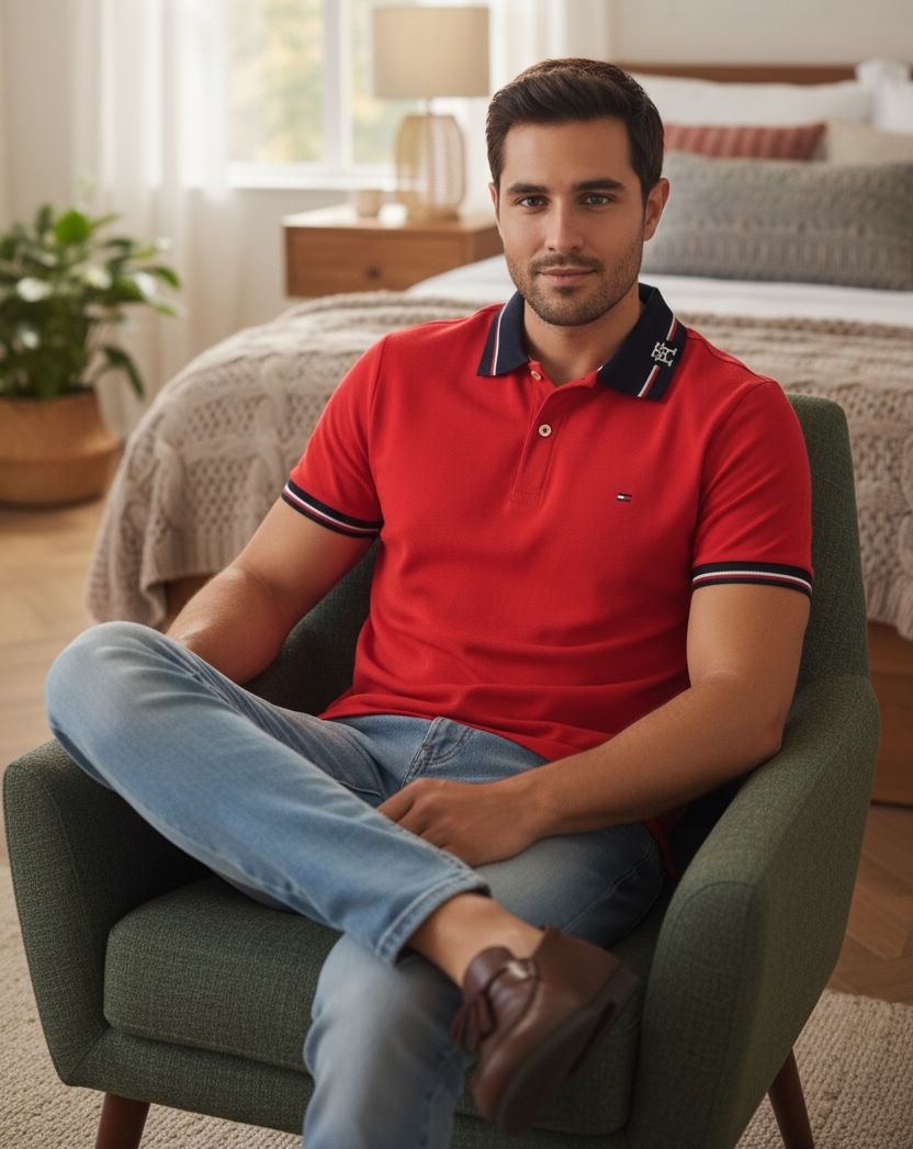 Camisero TH Hombre Algodón Piqué