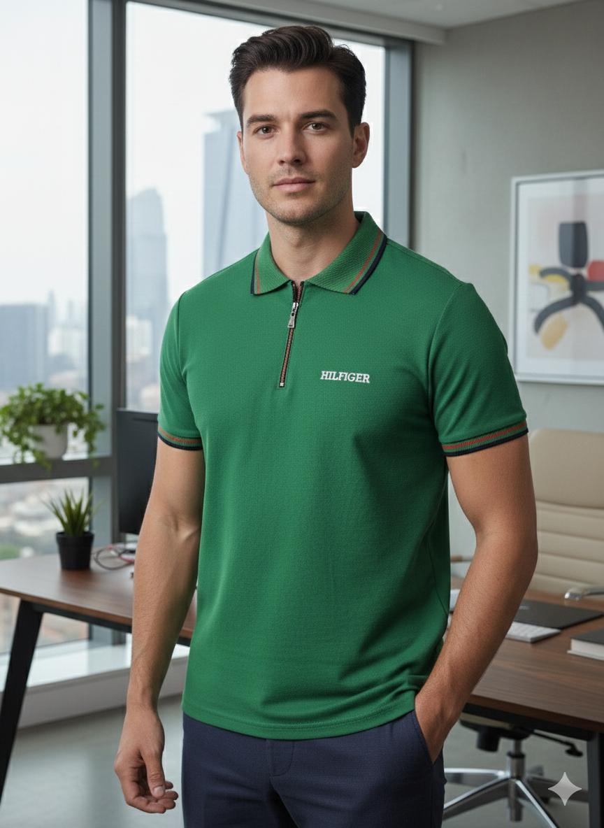 Camisero TH Hombre Algodón Piqué