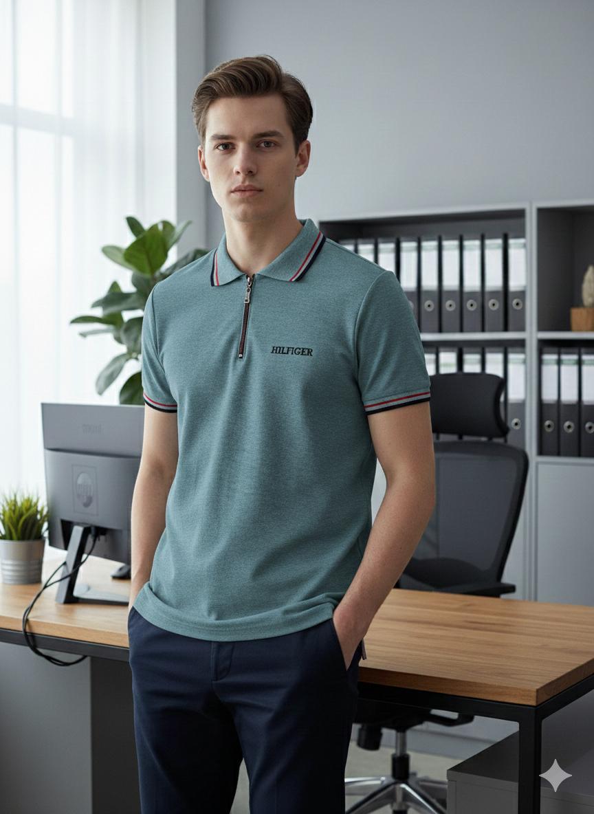 Camisero TH Hombre Algodón Piqué