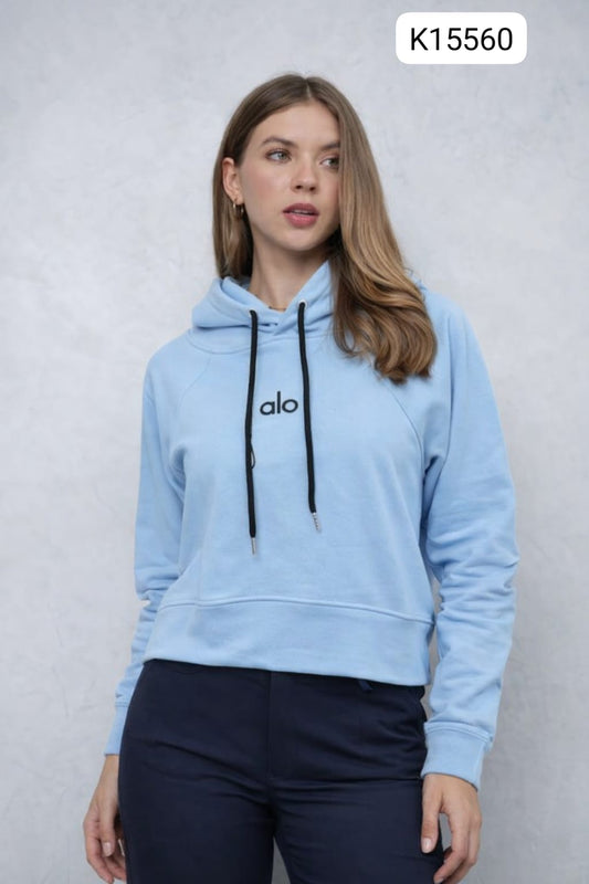 Polera Alo Mujer con Capucha