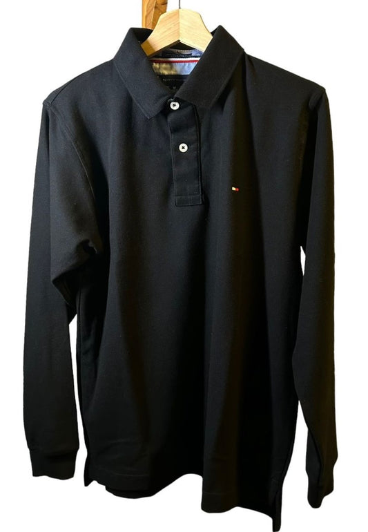 Polo Camisero manga larga TH negro