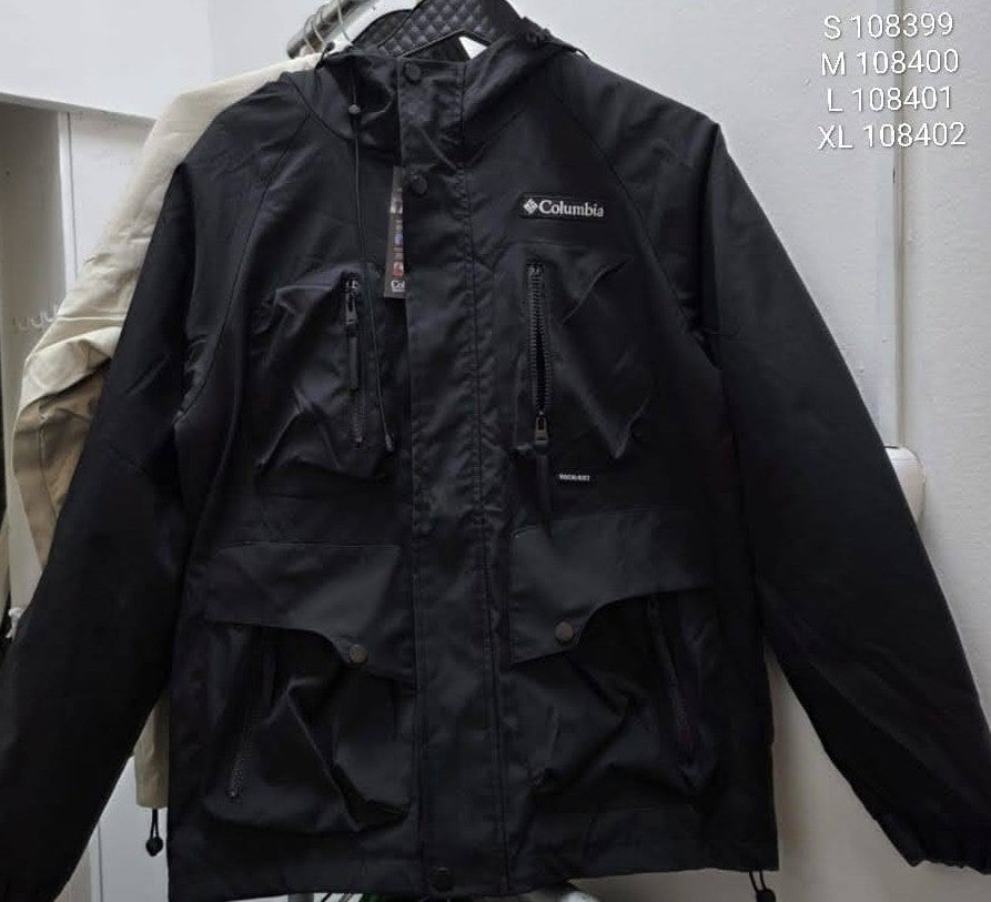 Casaca COL Hombre Impermeable Material Drill Negro