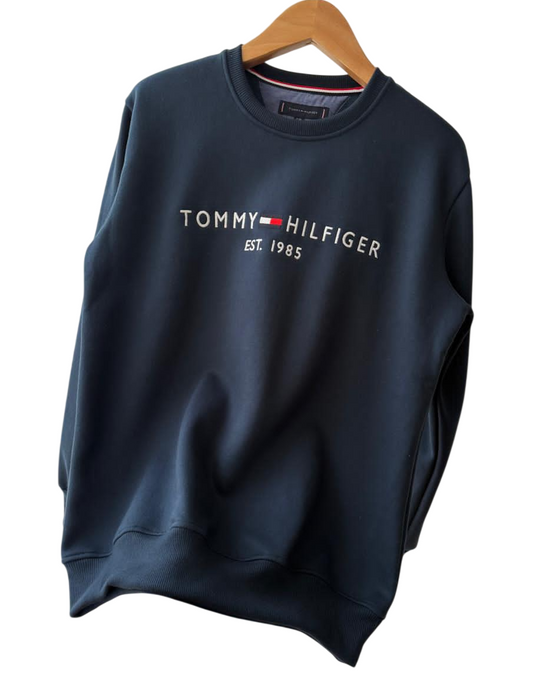 Polera TH Hombre Cuello Redondo Acero