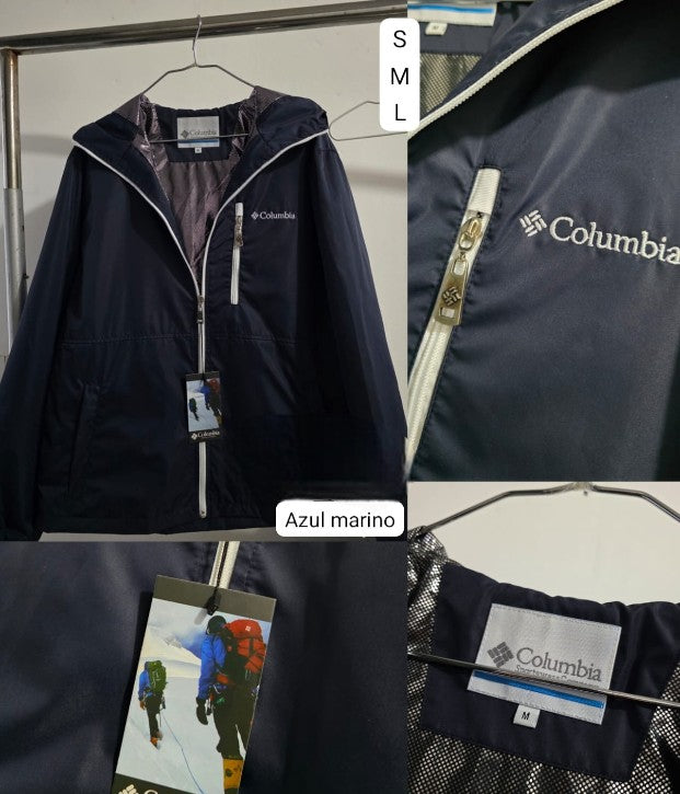 Cortaviento COL Hombre Forro Interno Termorreflectante Azul