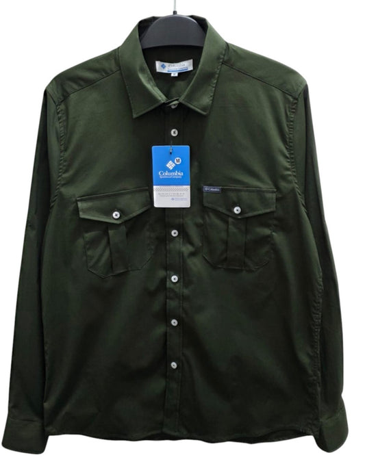 Camisa COL Hombre con Bolsillo tipo Cargo