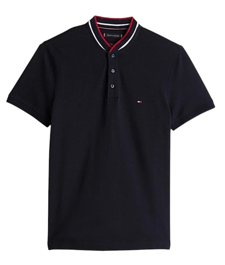 Camisero TH Hombre Piqué con Cuello y Puño Bordado